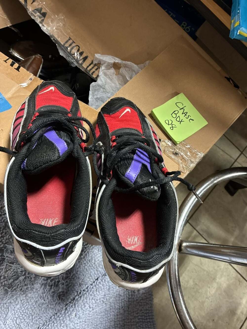 Nike Air Max Tailwind IV Black White University Red Psychic Purple Sneakers